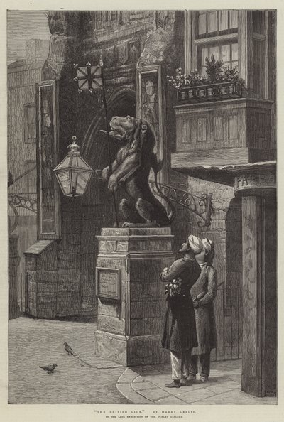 Der britische Löwe (Stich) von English School