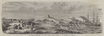 Die chinesische Expedition, die alliierten Streitkräfte nehmen die Halbinsel Tche-Fou in Besitz von English School