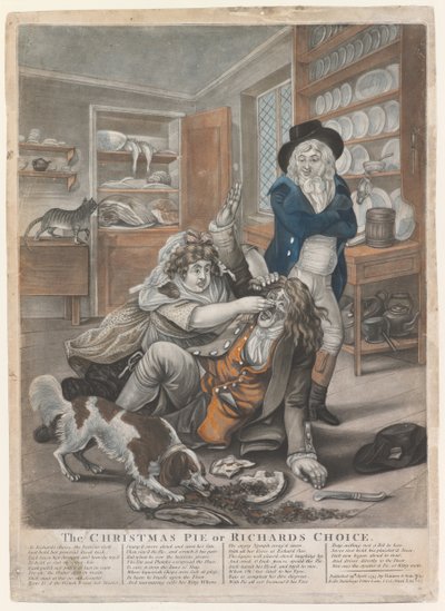 Der Weihnachtspastete oder Richards Wahl, 1795 von English School