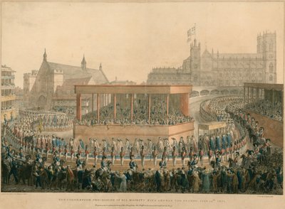 Die Krönungsprozession Seiner Majestät König Georg IV., 19. Juli 1821 von English School