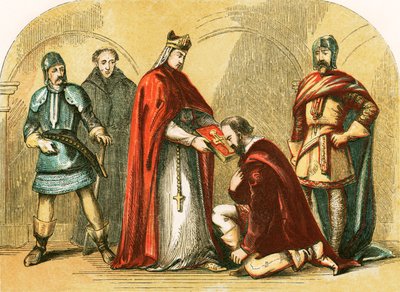 Der Herzog von York schwört, Heinrich VI. treu zu sein von English School