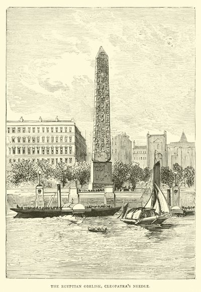 Der ägyptische Obelisk, Kleopatras Nadel von English School