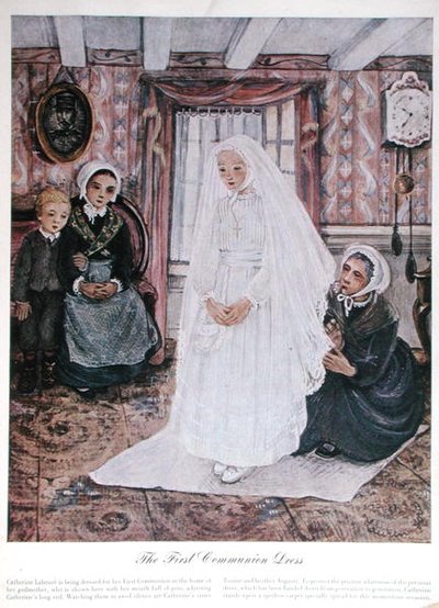 Das Erstkommunionskleid, ca. 1930 von English School