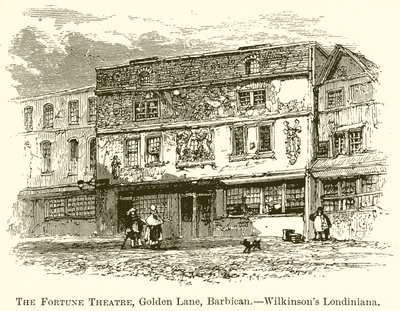 Das Fortune Theatre, Golden Lane, Barbican - Wilkinsons Londiniana von English School