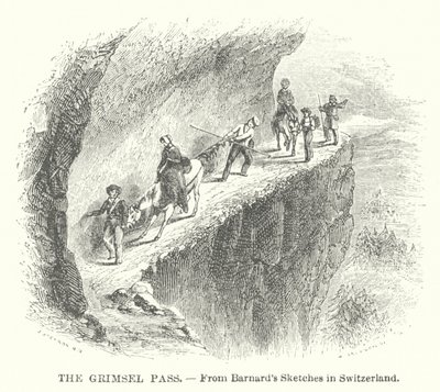 Der Grimselpass (Gravur) von English School