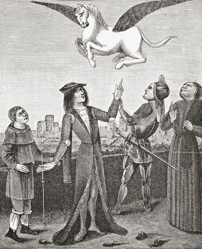 Das Pferd Pegasus, 1878 von English School