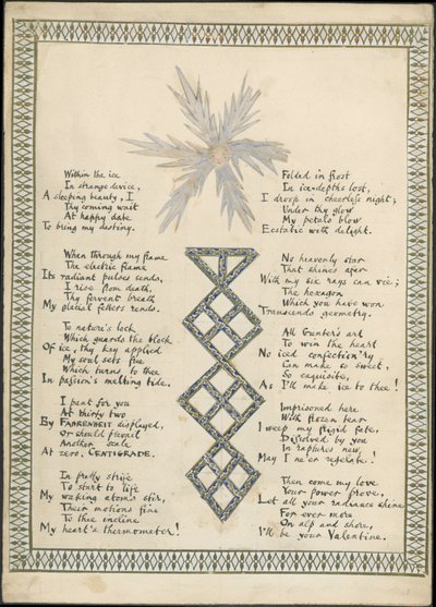 Die Eisblume, veröffentlicht in The Reader, 1865 von English School