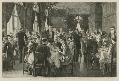 Das Imperial Institute: Das Mittagessen im Speisesaal der Fellows nach der Zeremonie von English School