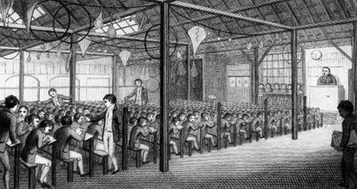 Das Innere der Royal Free School, Borough Road von English School