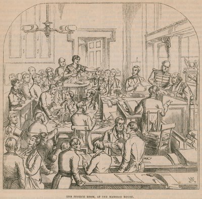 Der Justizraum im Mansion House von English School