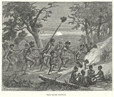 Der Kuri-Tanz (Gravur) von English School