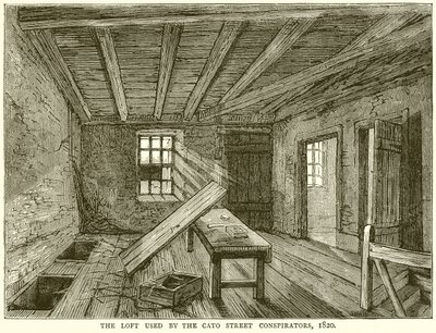 Das Loft der Cato Street Verschwörer, 1820 von English School