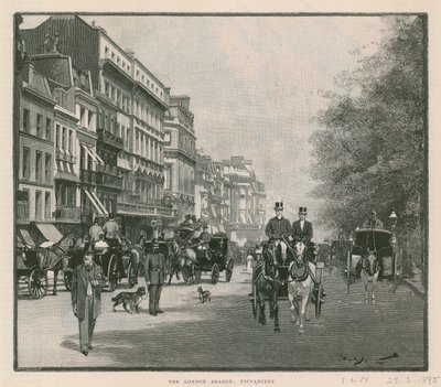 Die Londoner Saison: Piccadilly von English School