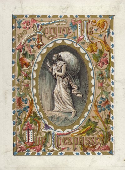 Das Vaterunser (Farblithografie) von English School