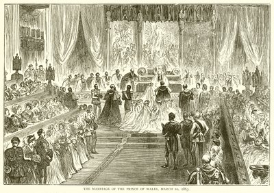 Die Hochzeit des Prinzen von Wales, 10. März 1863 von English School