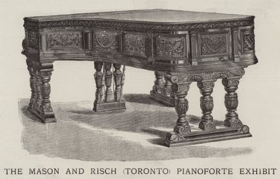 Die Mason und Risch (Toronto) Klavierausstellung (Gravur) von English School