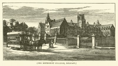 Das Methodist College, Belfast (Gravur) von English School