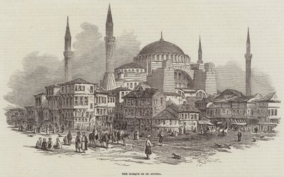 Die Moschee von St. Sophia (Stich) von English School