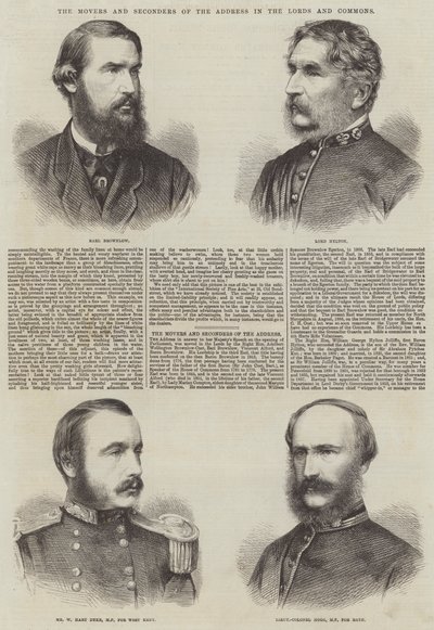 Die Antragsteller und Unterstützer der Adresse in den Lords und Commons (Stich) von English School