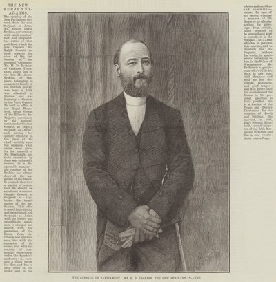 Die Eröffnung des Parlaments, Mr. H. D. Erskine, der neue Sergeant-at-Arms von English School