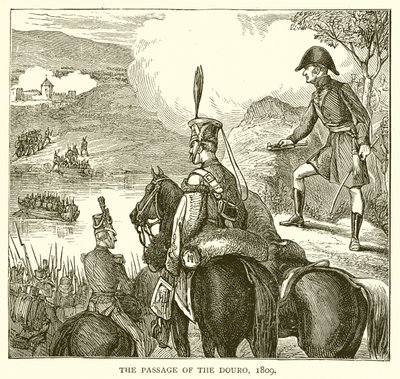 Der Übergang über den Douro, 1809 von English School