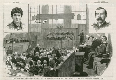 Der Pimlico-Vergiftungsfall, das Kreuzverhör von Mr. Bartlett durch Mr. Edward Clarke QC von English School