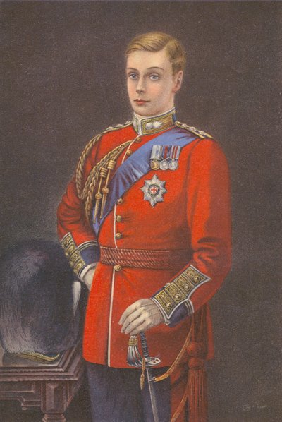 Der Prinz von Wales in der Uniform der Grenadier Guards von English School