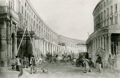 Der Quadrant, Regent Street, London von English School
