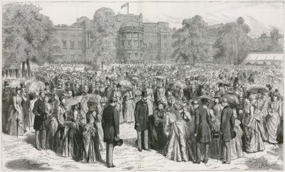 Die Gartenparty der Königin im Buckingham Palace von English School