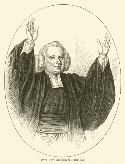 Der Reverend George Whitefield (Gravur) von English School