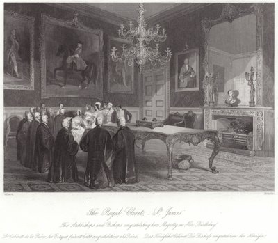 Der königliche Schrank im St. James Palace von English School