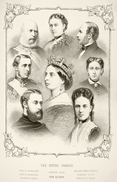 Die königliche Familie von Königin Victoria, aus 