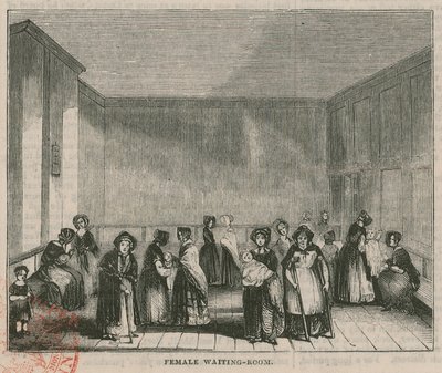 Das Royal Free Hospital, Grays Inn Road, London: Warteraum für Frauen von English School