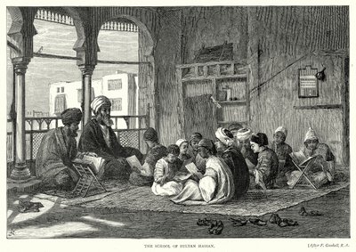 Die Schule des Sultan Hassan (Gravur) von English School