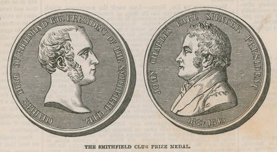 Die Smithfield Club Preis-Medaille von English School