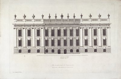 Die Südfront von Chatsworth, Illustration aus 