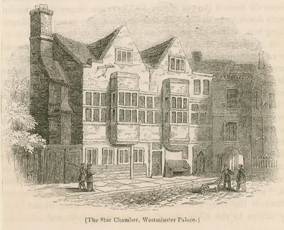Die Sternenkammer, Westminster Palace, London von English School