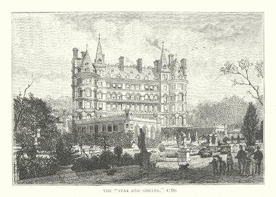 Der "Star and Garter," 1886 (Gravur) von English School