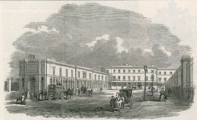 Das Terminal der neuen South-Eastern Railway an der London Bridge von English School
