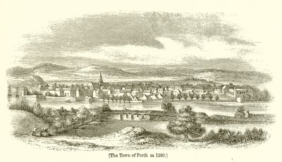 Die Stadt Perth, 1580 von English School