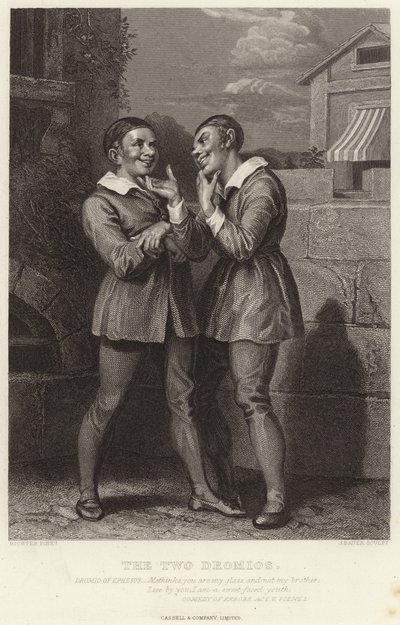 Die zwei Dromios, Komödie der Irrungen, Akt V, Szene I von English School