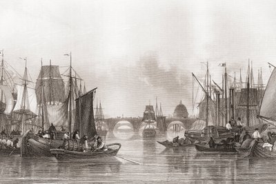 The Upper Pool, Pool of London, Themse, London, England von English School