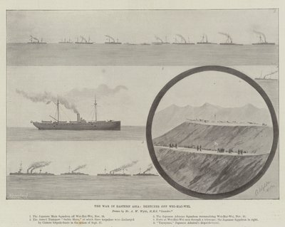 Der Krieg in Ostasien, Skizzen vor Wei-Hai-Wei von English School