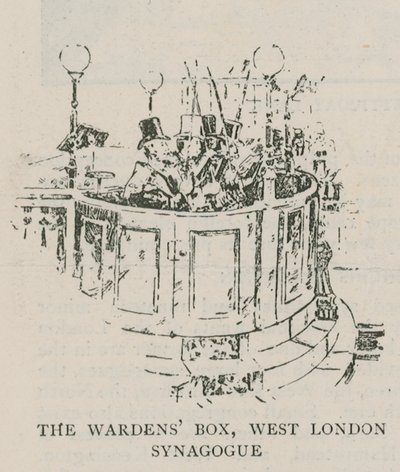 Die Vorsteherbox, West London Synagogue von English School