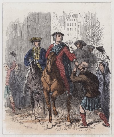Der junge Chevalier betritt Edinburgh von English School