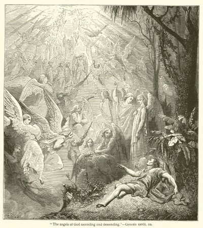"Die Engel Gottes steigen auf und nieder", Genesis, xxviii von English School
