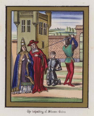 Die Enthauptung von Sir Silvester Budes von English School