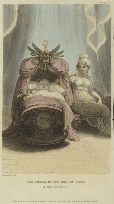 Die Wiege des Königs von Rom und Seine Majestät von English School