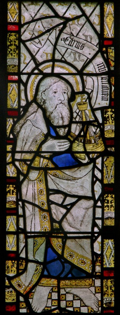 Das Ostfenster, das den heiligen Judas darstellt von English School