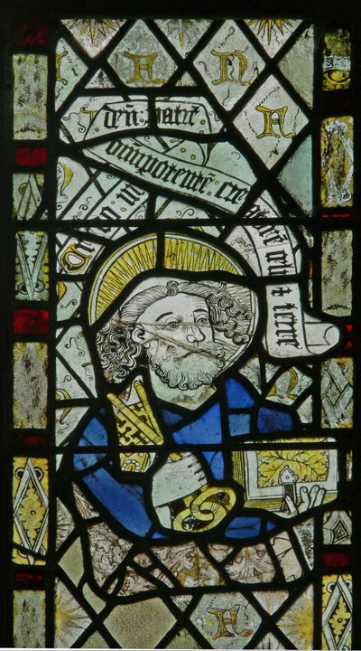 Das Ostfenster mit dem heiligen Petrus von English School